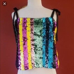 Zara sequin top